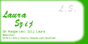 laura szij business card